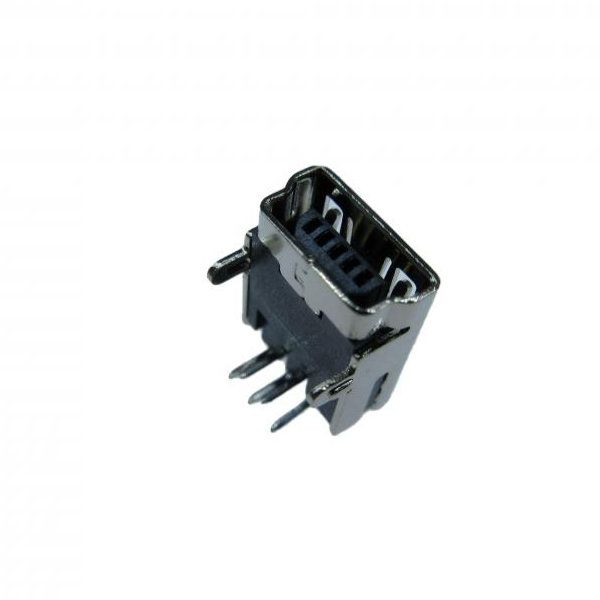 METABEE Mini USB Type-B 5-Pin Receptacle, Right Angle, PCB Mount, Through Hole