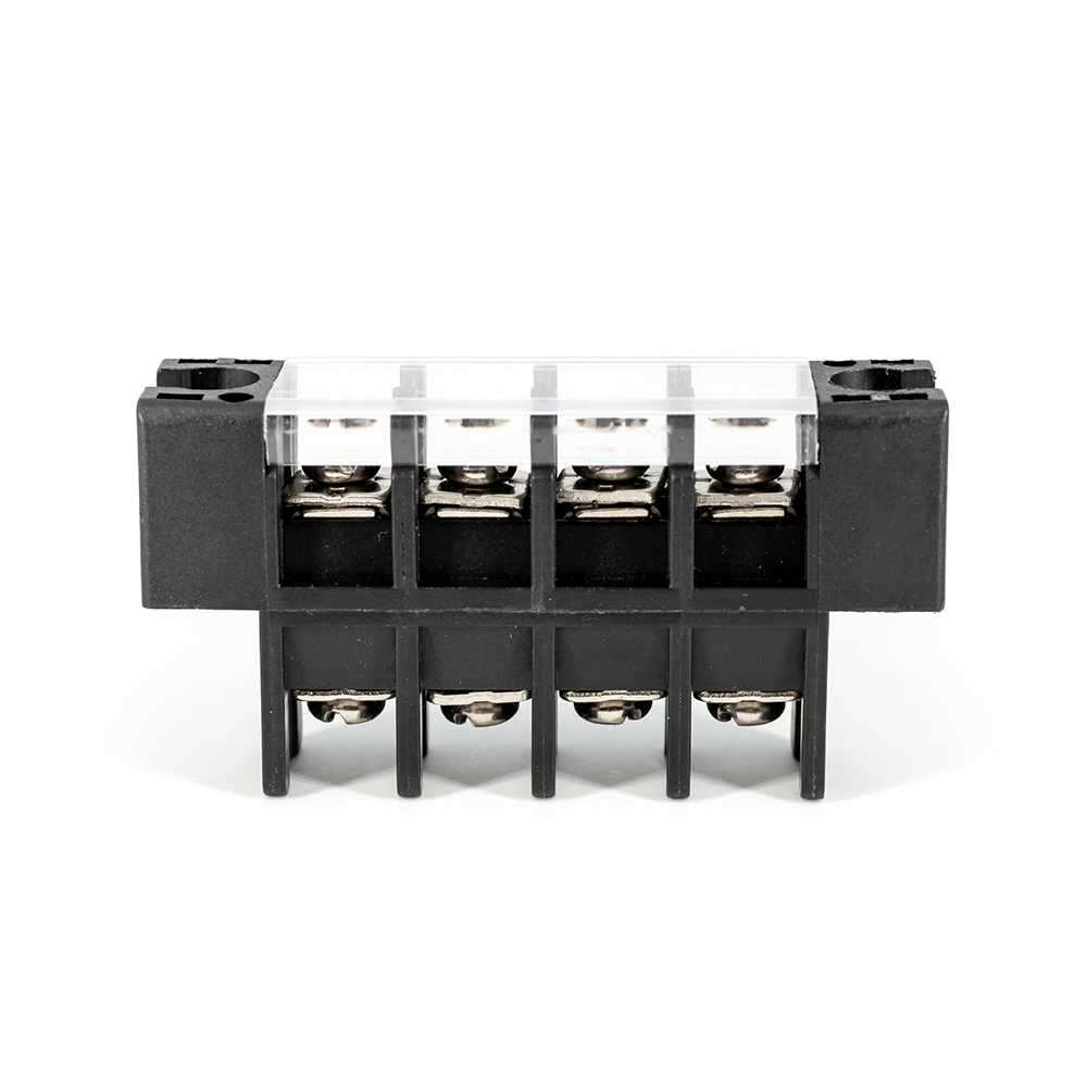 Feed Through Type Barrier Terminal Block for UPS Battery4 CircutsPitch 11mm Black