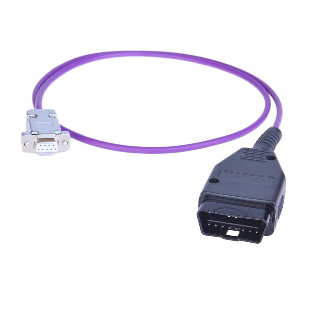 OBD2-zu-DB09-Can-OBD2-Diagnosekabel mit 30 cm langem runden violetten Kabel