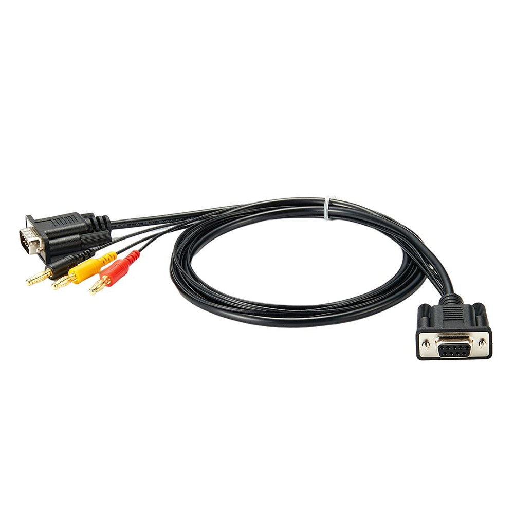 DB09 auf DB09/Bananenstecker*3 Lin-Bus-Überwachungsmodulkabel mit 30 cm rundem schwarzen Kabel