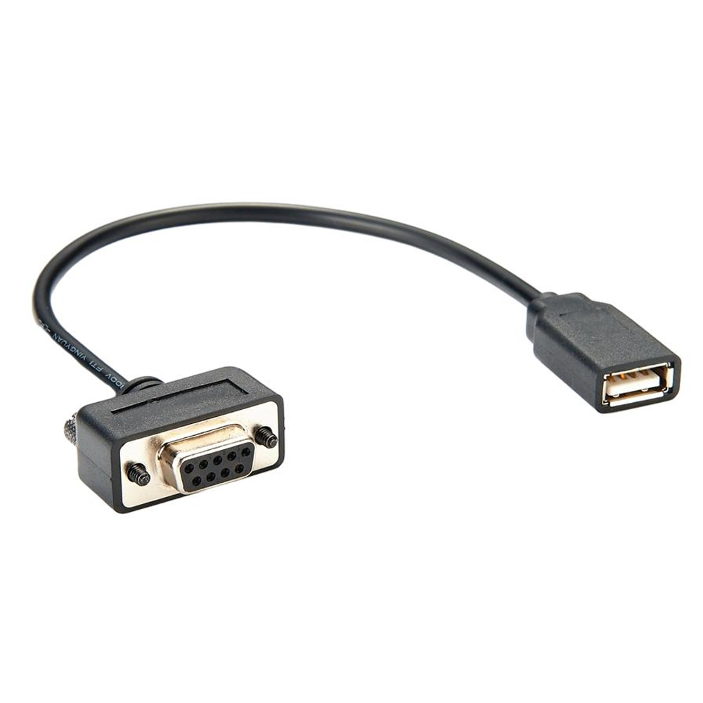 DB09-auf-USB-Stromkabel mit 30 cm langem runden schwarzen Kabel