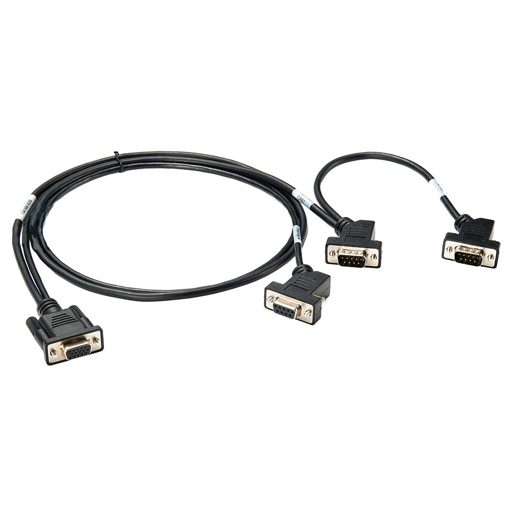 HD15 auf DB09 Can Flexray-Kabel HD15 Double mit 100 cm rundem, geteiltem schwarzem Kabel