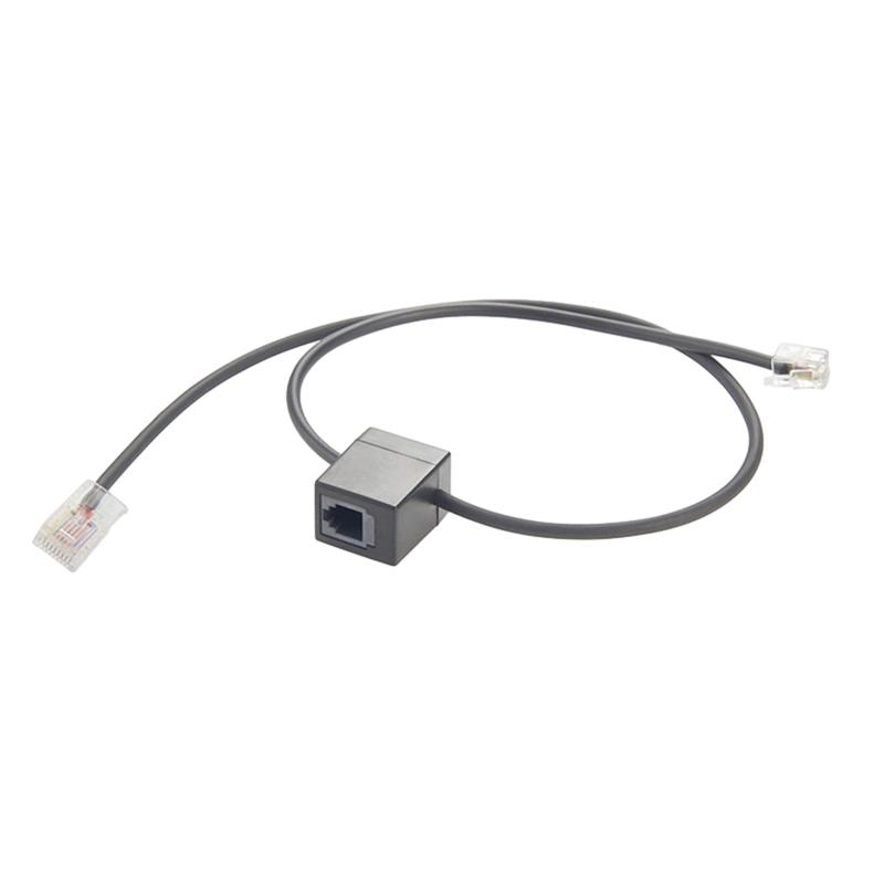 RJ45 to RJ45 Telephone Interface Cable With 30cm Round Black Cable
