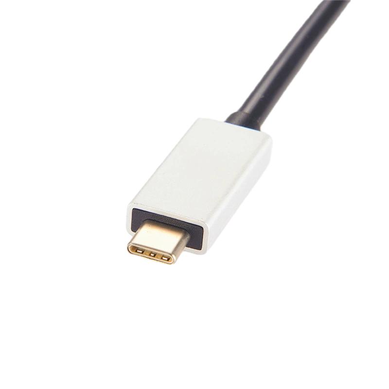 USB Type C to RJ45 Cisco Console Cable With 30cm Round Black Cable