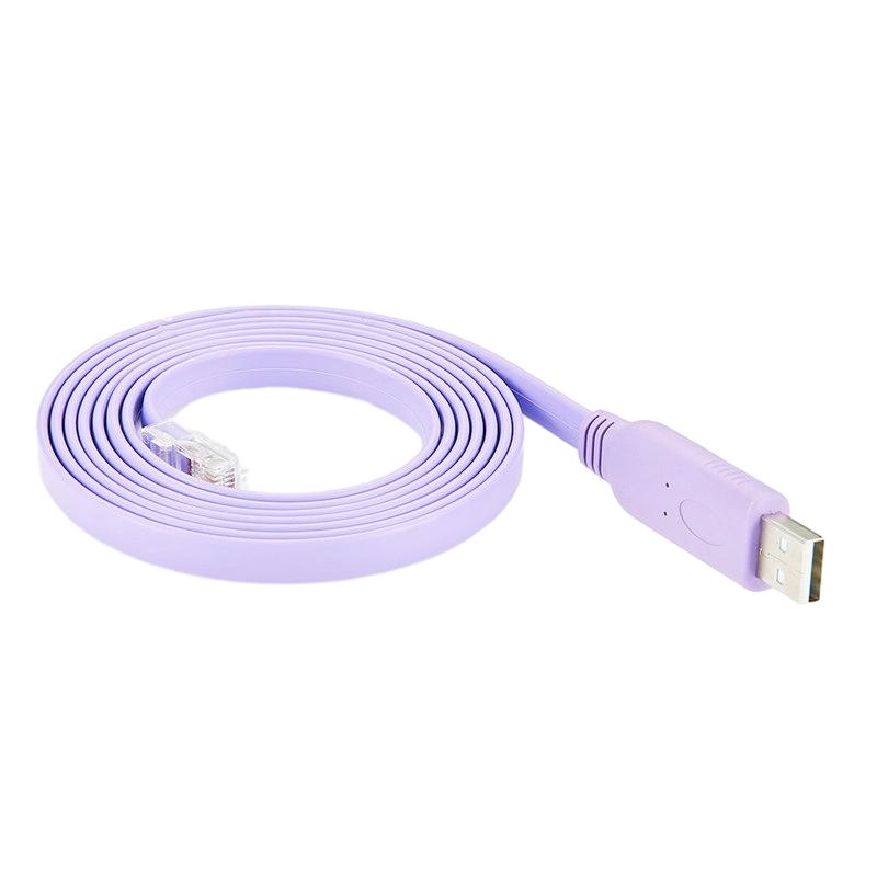Cavo console Ftdi da USB a RJ45 con cavo piatto viola da 30 cm