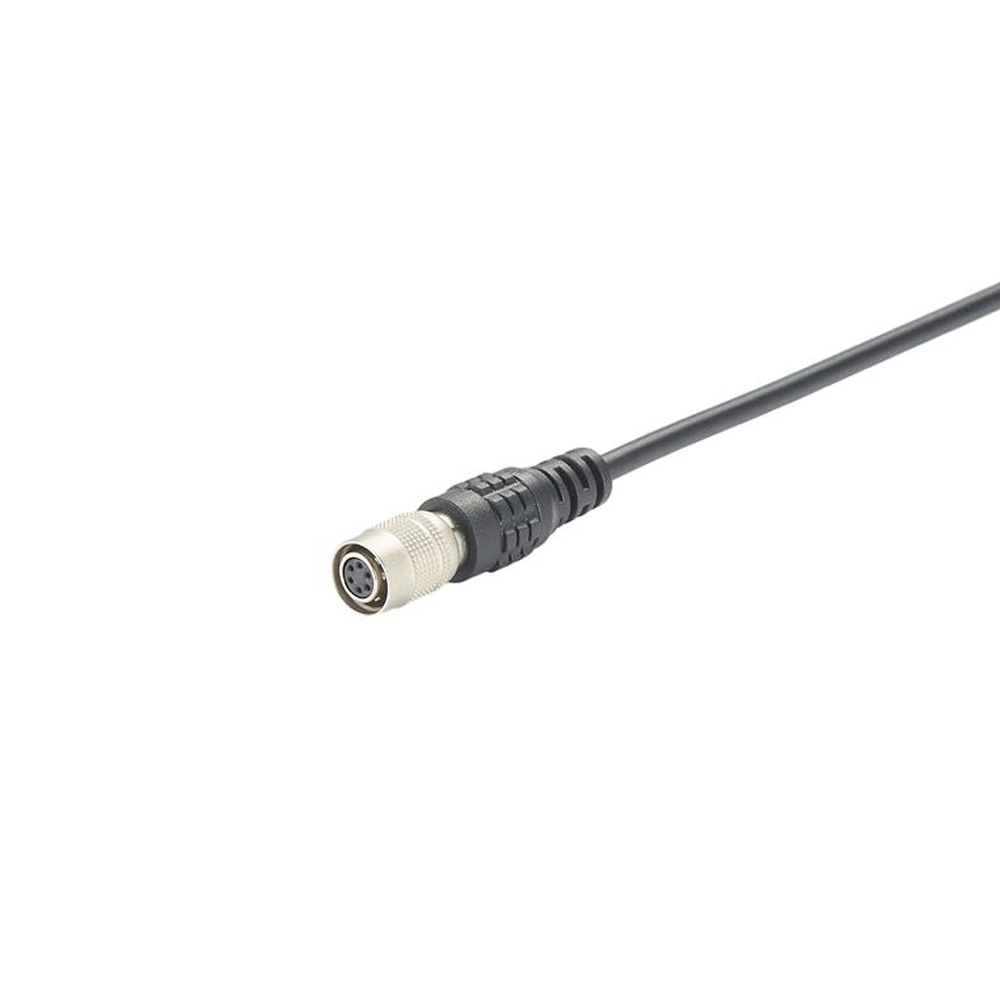 HR 6-Pin to Industrial Camera 6 Pin Power Cable HR10A-7p-6p With 30cm Round Black Cable