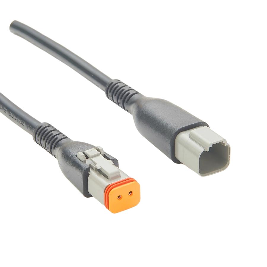 DT 4-Pin auf DT 4-Pin DT Dt06-2s Kabel Zweiwegestecker mit Kabel mit 10 cm rundem schwarzem Kabel