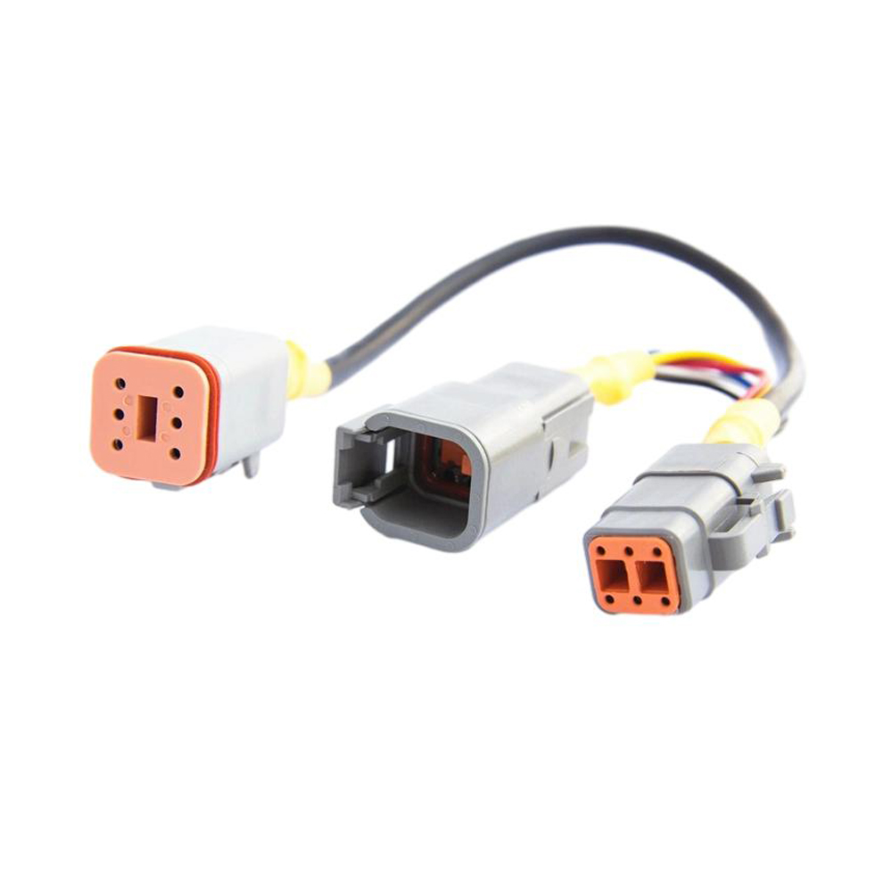 J1939 9-Pin auf J1708 6-Pin Yacht-Gerätekabel für Motor-Gateway mit 10 cm rundem schwarzen Kabel