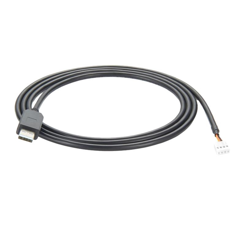 Cavo USB da USB 2.0 a giroscopio terminale con cavo nero rotondo da 30 cm