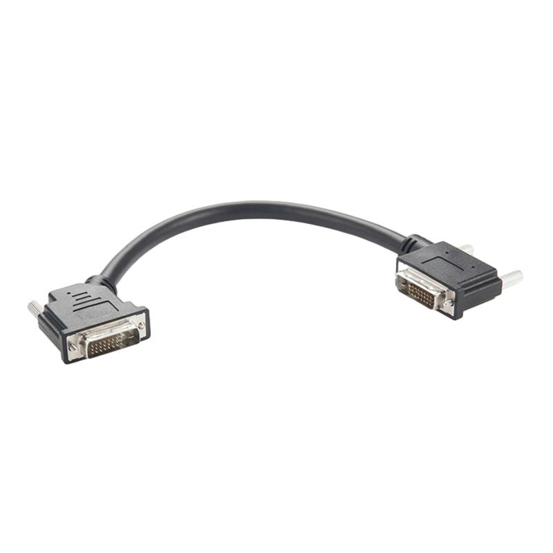 DVI 24+1 to DVI 24+1 DVI-D Dual Link DVI Cable With 10cm Round Black Cable
