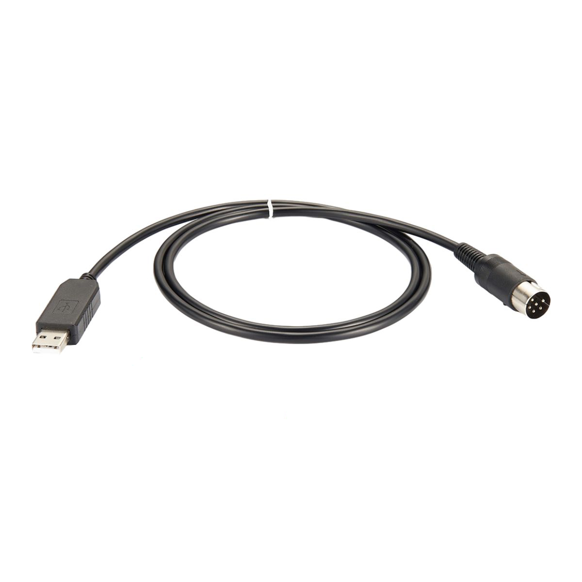 كابل USB2.0 إلى Mini DIN 6-Pin USB RS232 مع كابل أسود دائري 30 سم