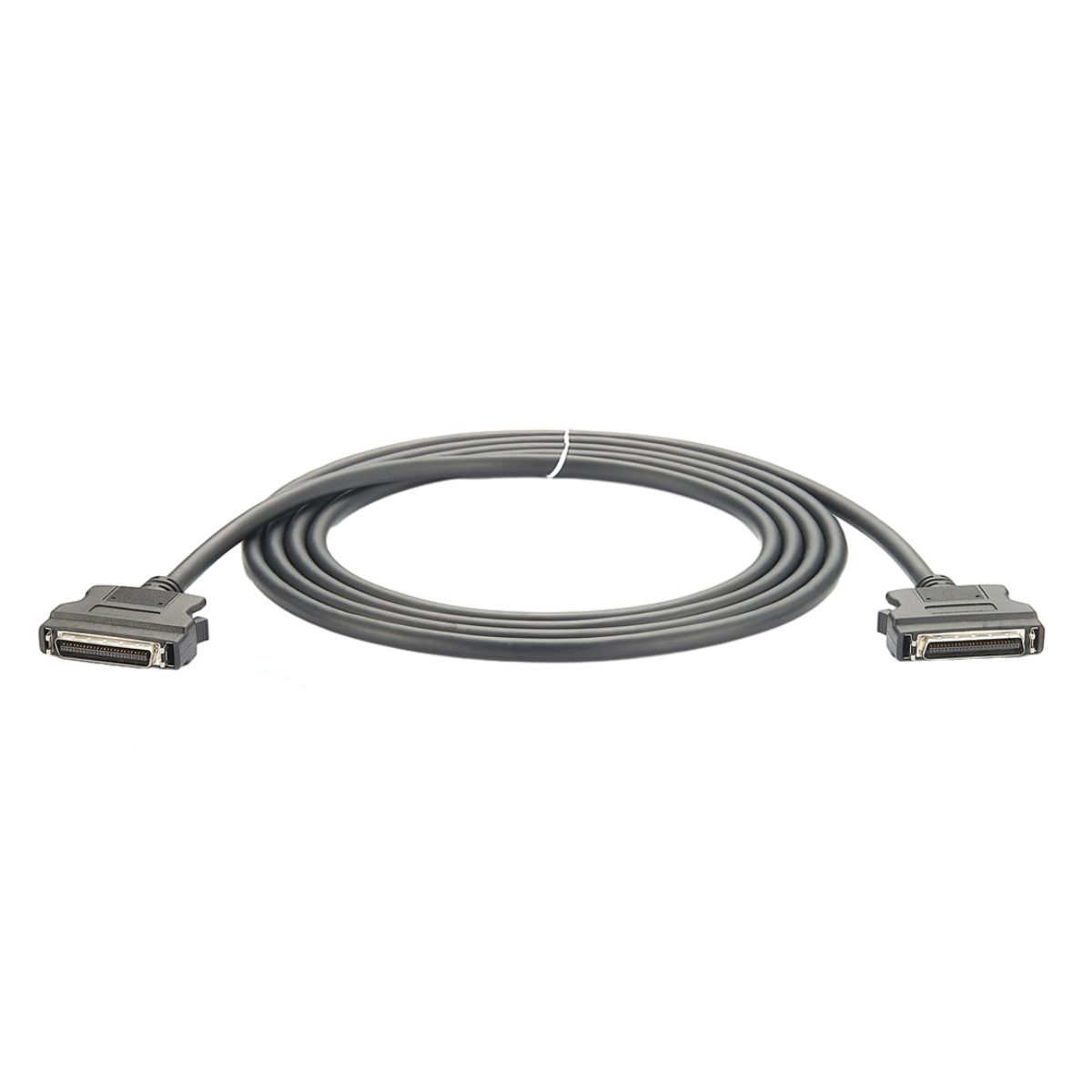 SCSI 50-Pin'den SCSI 50-Pin Mdr 50 Pin Kablo Konektörü, 250cm Yuvarlak Siyah Kablo ile