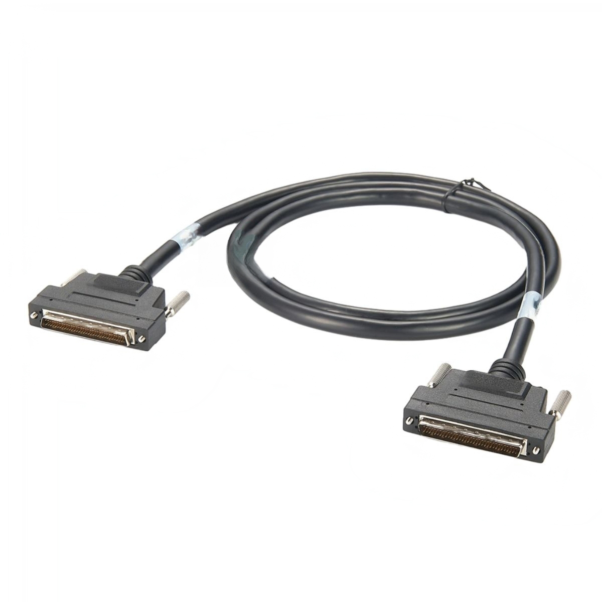 Vhdci 68-Pin Erkek - SCSI-3 HpDB68 SCSI Kablosu, 150cm Yuvarlak Siyah Kablo ile