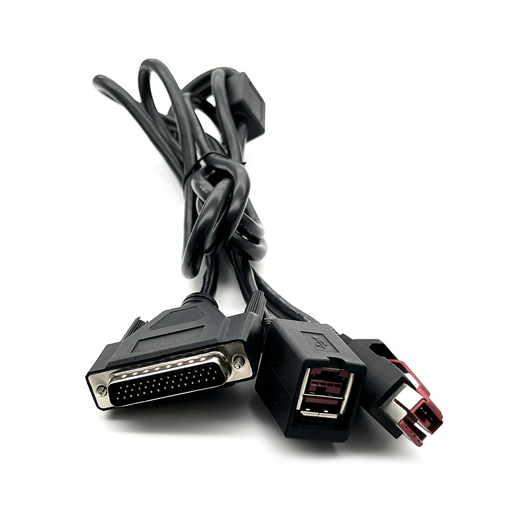 PCI-E 串行扩展电缆供电 USB 24V 转 DB-44 POS 系统升级电缆 40 厘米