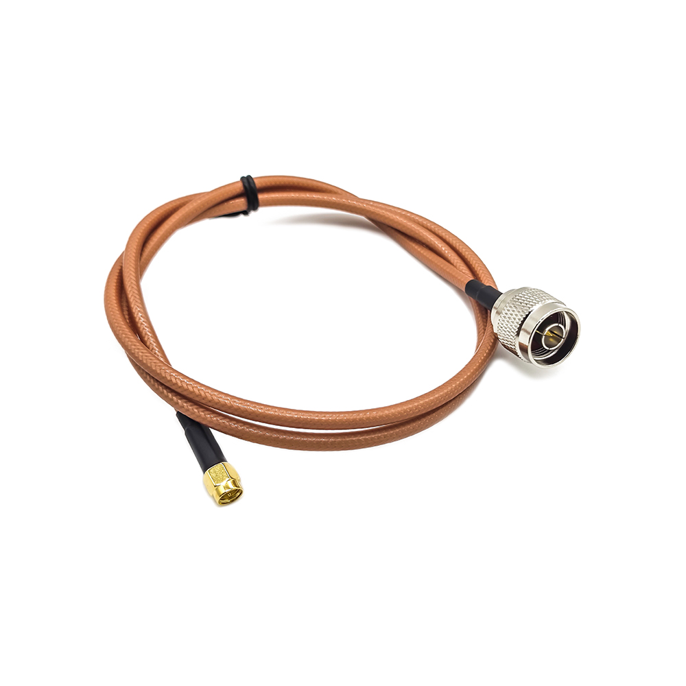 RP SMA Male to N Male Cable Assembly With 300cm 50 Ohm LMR195 Coax