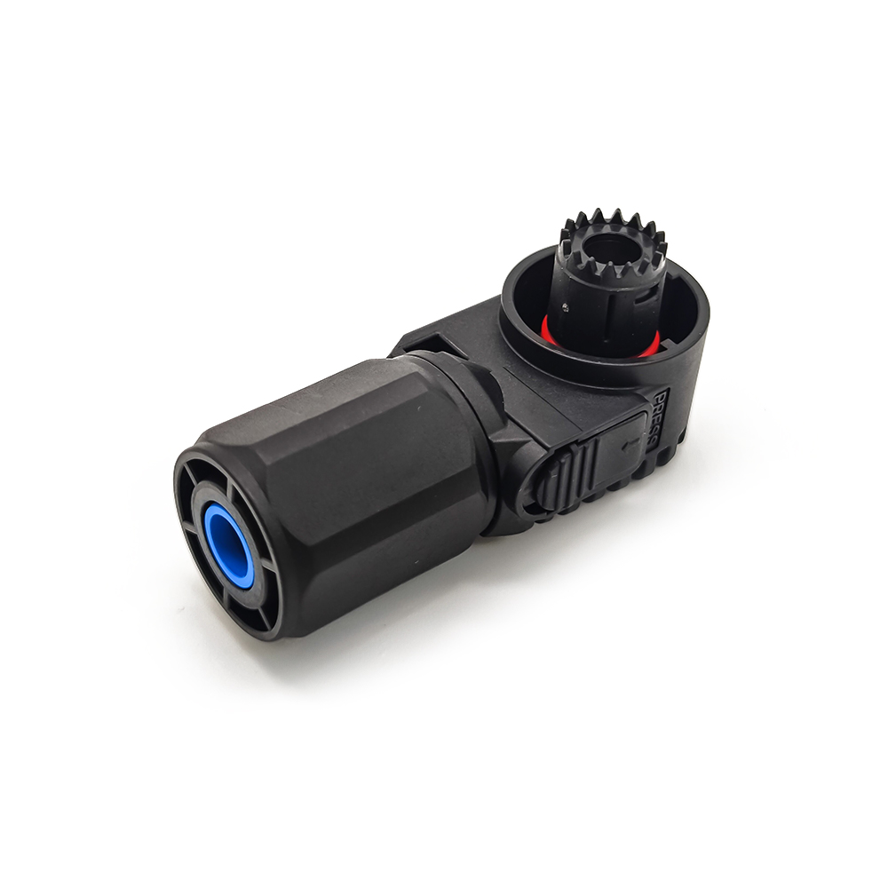 Connettore impermeabile per accumulo di energia ad angolo retto 125A Nero Cavo non schermato 25mm² Chiave W