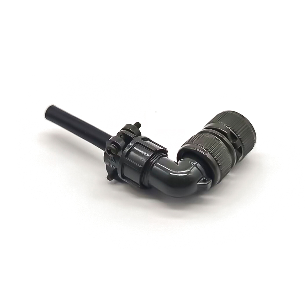 Threaded MS3108A10SL-4S 2Pin Plug Female Right Angle Solder cup