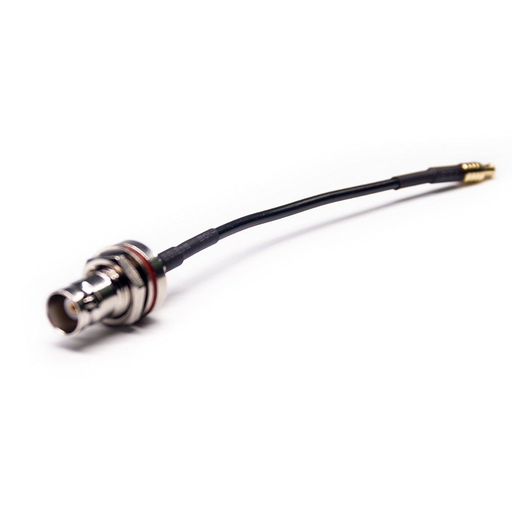 Bulkhead Waterproof BNC Jack to MCX Plug RF Pigtail Cable With 20cm 50 Ohm RG174 Coax