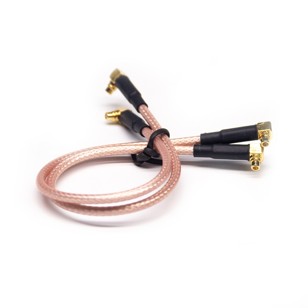 MMCX Male Right Angle to MMCX Male Right Angle RF Cable Assembly With 20cm 50Ohm RG316 Cable