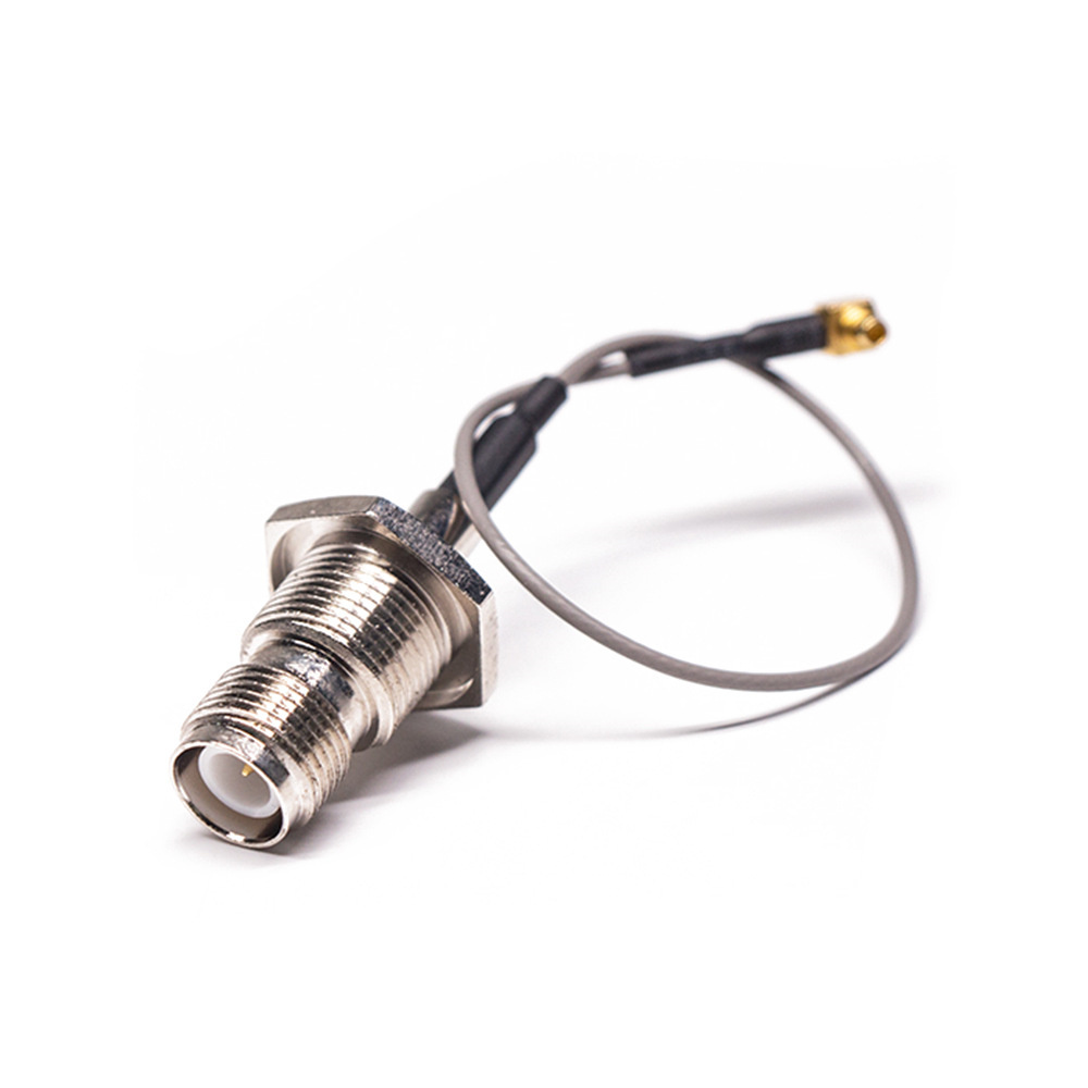 방수 RP TNC 잭 - ​​직각 MMCX 플러그 RF 케이블 20cm 1.13mm 동축 케이블 50ohm
