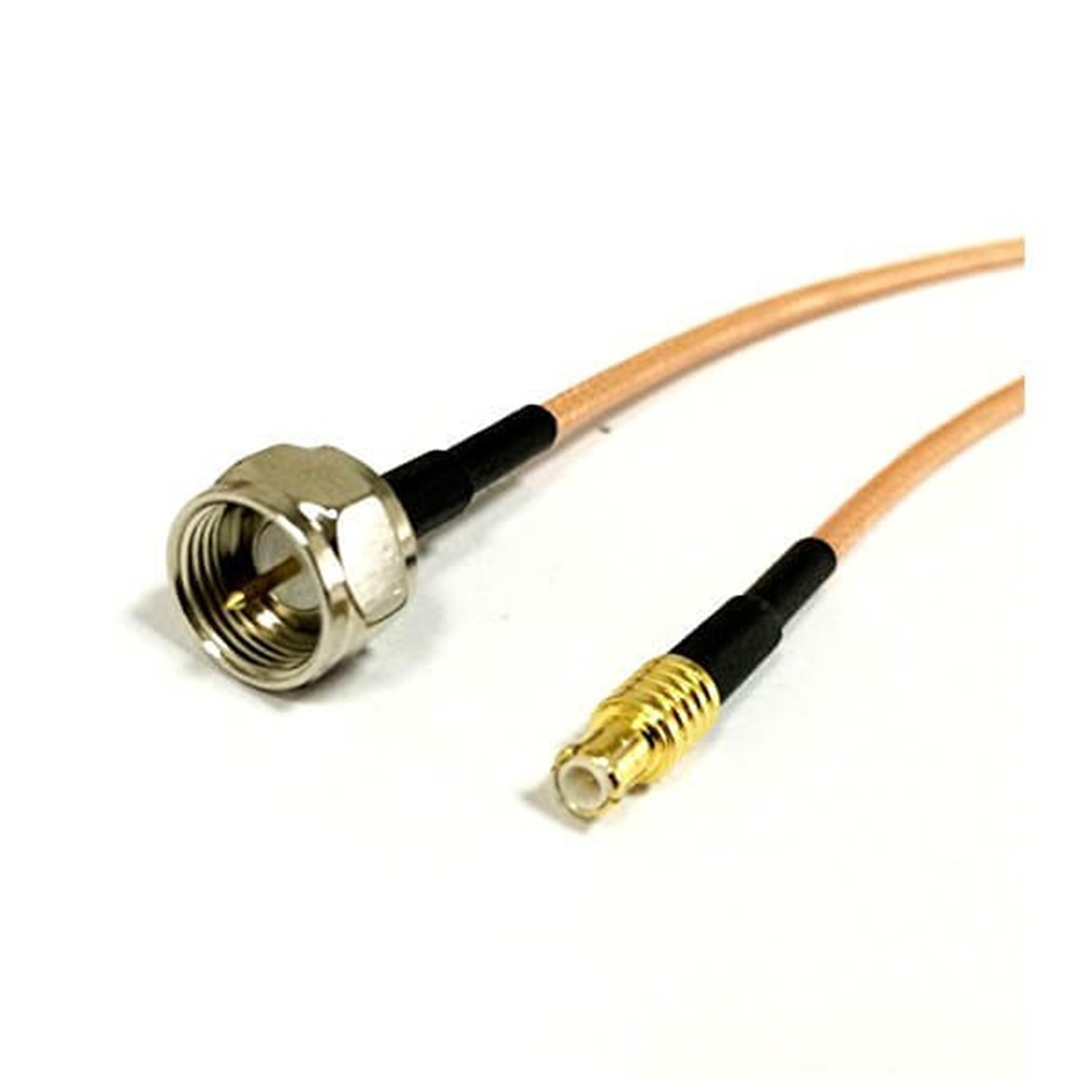 MCX Male to F Male RF Cable Assembly With 100cm 50Ohm RG316 Coax