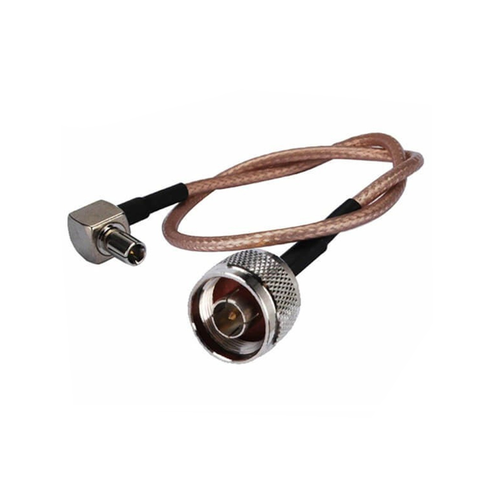 N Male to TS9 Male Right Angle RF Cable Assembly With 30cm 50Ohm RG316 Cable