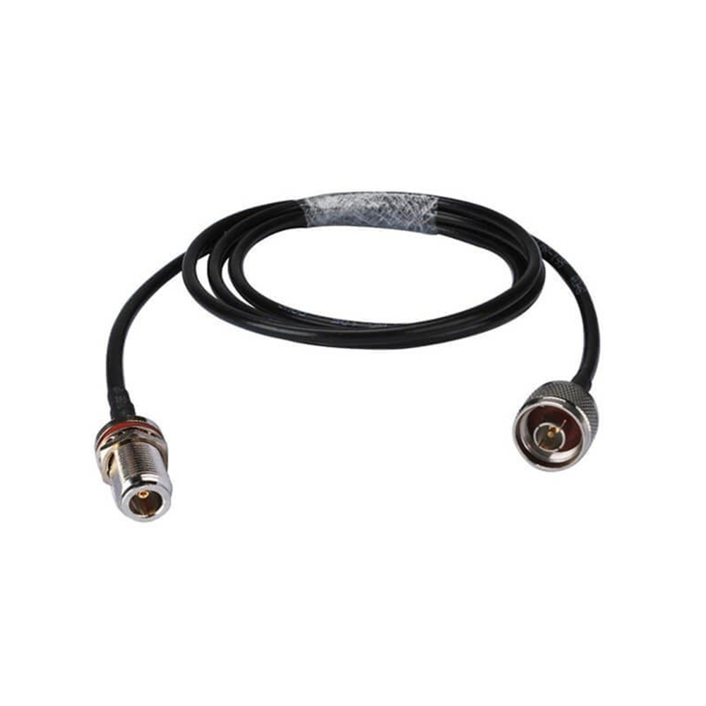 N Male to N Female Bulkhead RF Cable Assembly With 50cm 50Ohm RG58 Coax