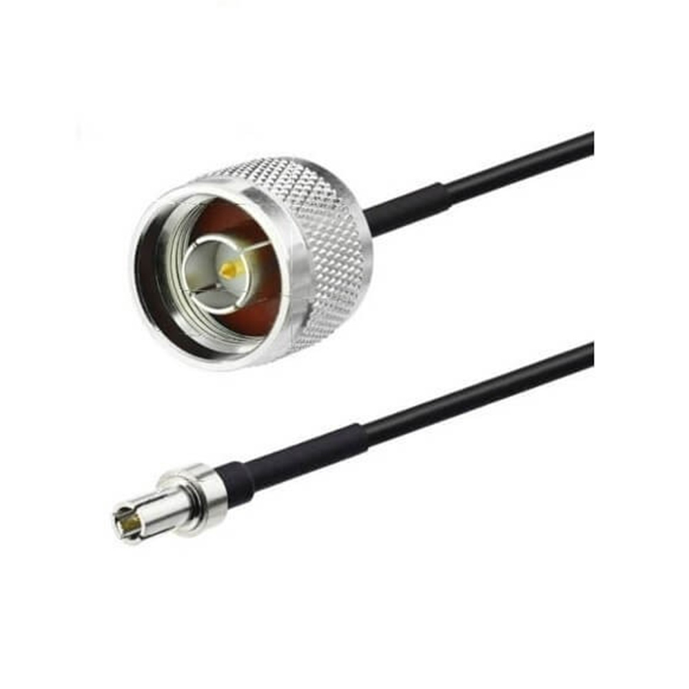 N Male to TS9 Male RF Cable Assembly With 10cm 50Ohm RG174 Cable