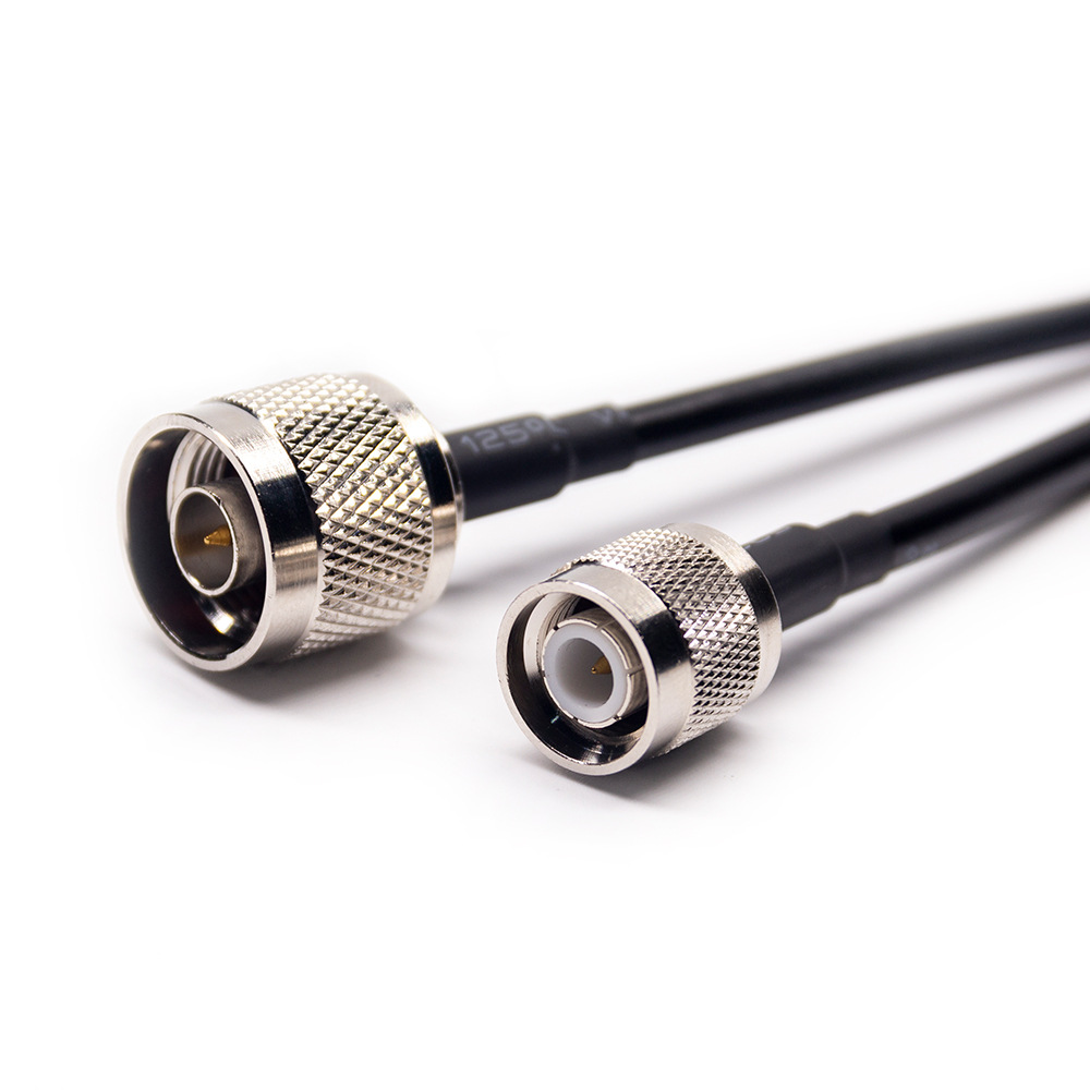 TNC Plug to N Plug RF Cable Assemblies 100cm RG58 RG223 Cable 50ohm