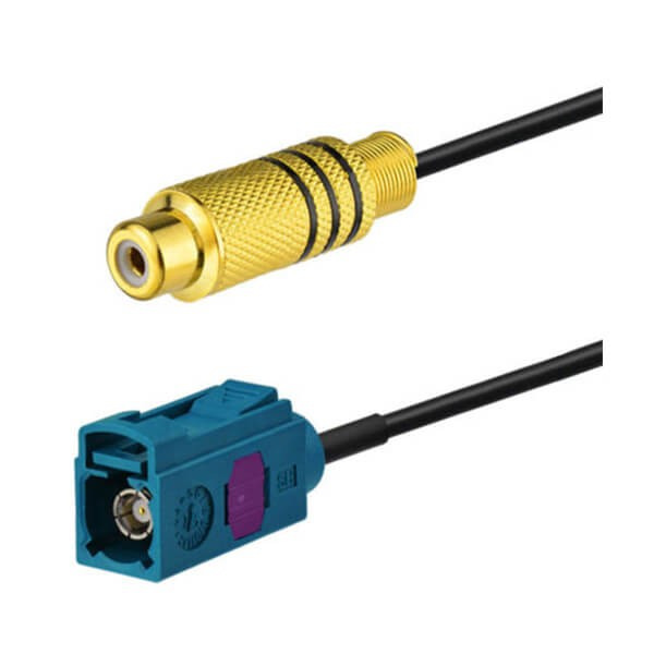 Ensembles de câbles Fakra Z Code femelle vers prise RCA RF avec câble RG174 de 30 cm 50Ohm