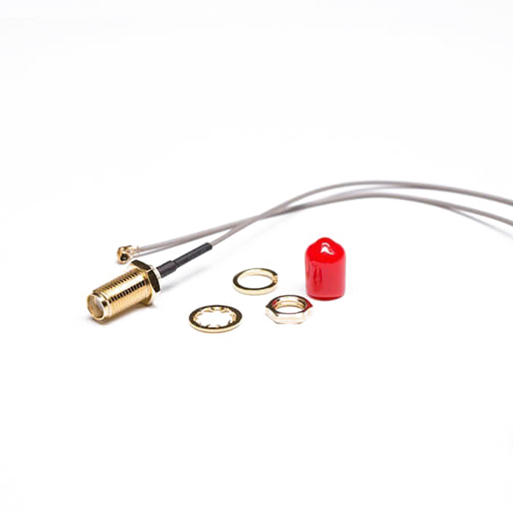 SMA Female Bulkhead to IPEX Female Cable Assembly With 100cm 50Ohm 1.13 Cable