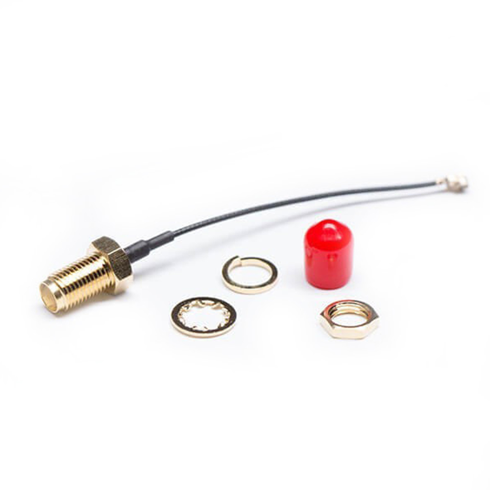 SMA Female Bulkhead to IPEX Female Cable Assembly With 10cm 50Ohm 1.13 Cable