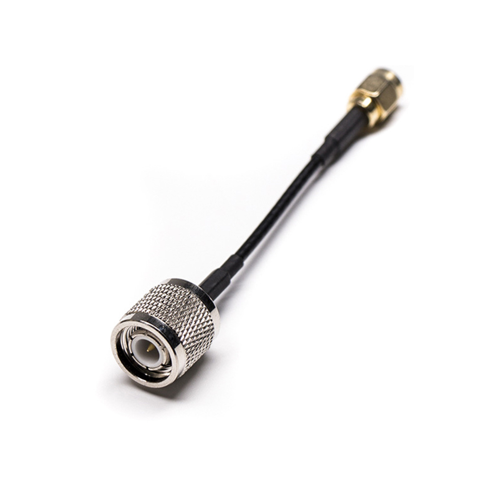 SMA Male to TNC Male RF Cable Assembly With 10cm 50 Ohm RG174 Coax