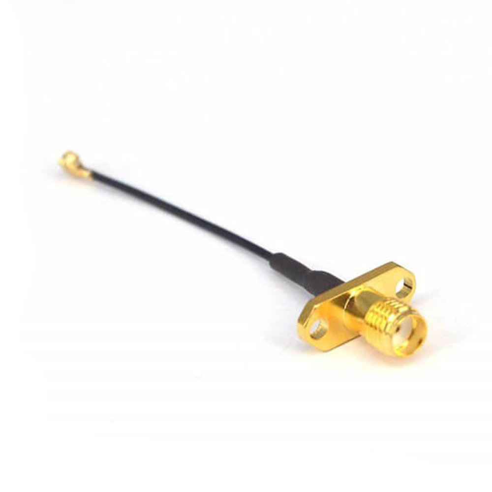 SMA Female Flange to IPEX Female Cable Assembly With 10cm 50Ohm 1.13 Cable