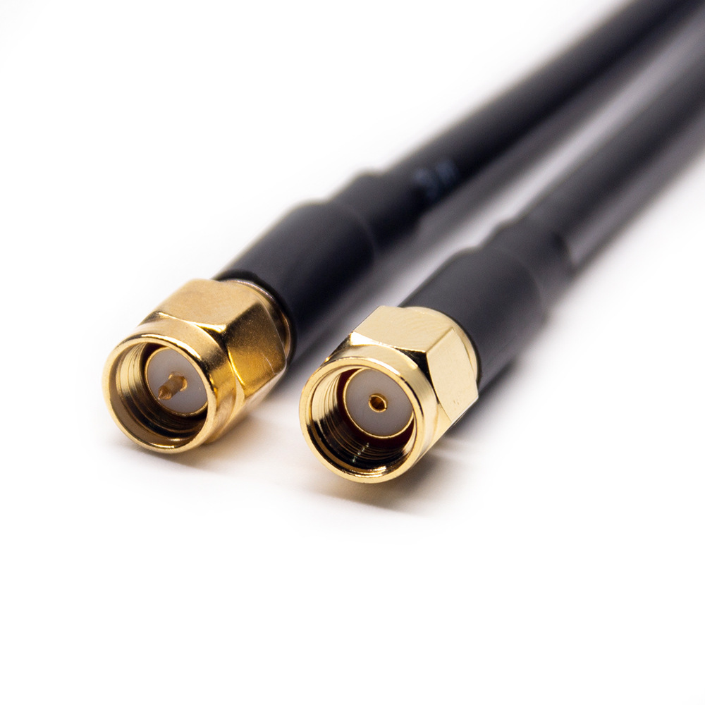 20cm 50オーム RG58 ケーブル付き SMA オス - RP-SMA オス ケーブル アセンブリ