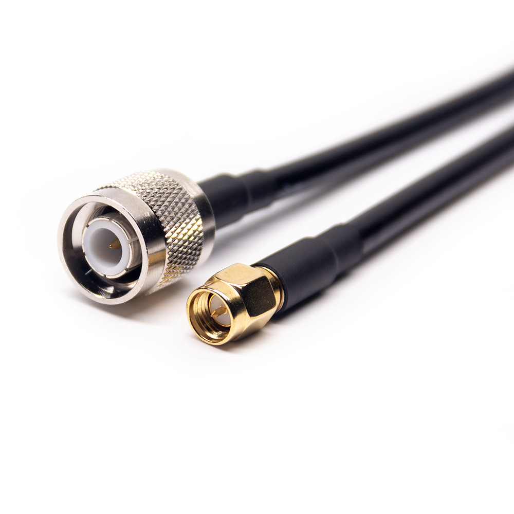 SMA Male to TNC Male RF Cable Assembly With 50cm 50 Ohm RG58 Coax