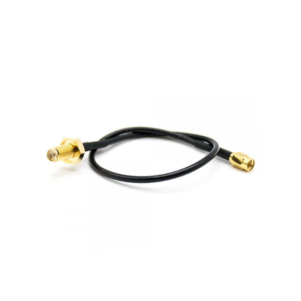 20cm 50Ohm RG174 ケーブル付き SMA オス - SMA メス バルクヘッド ケーブル アセンブリ