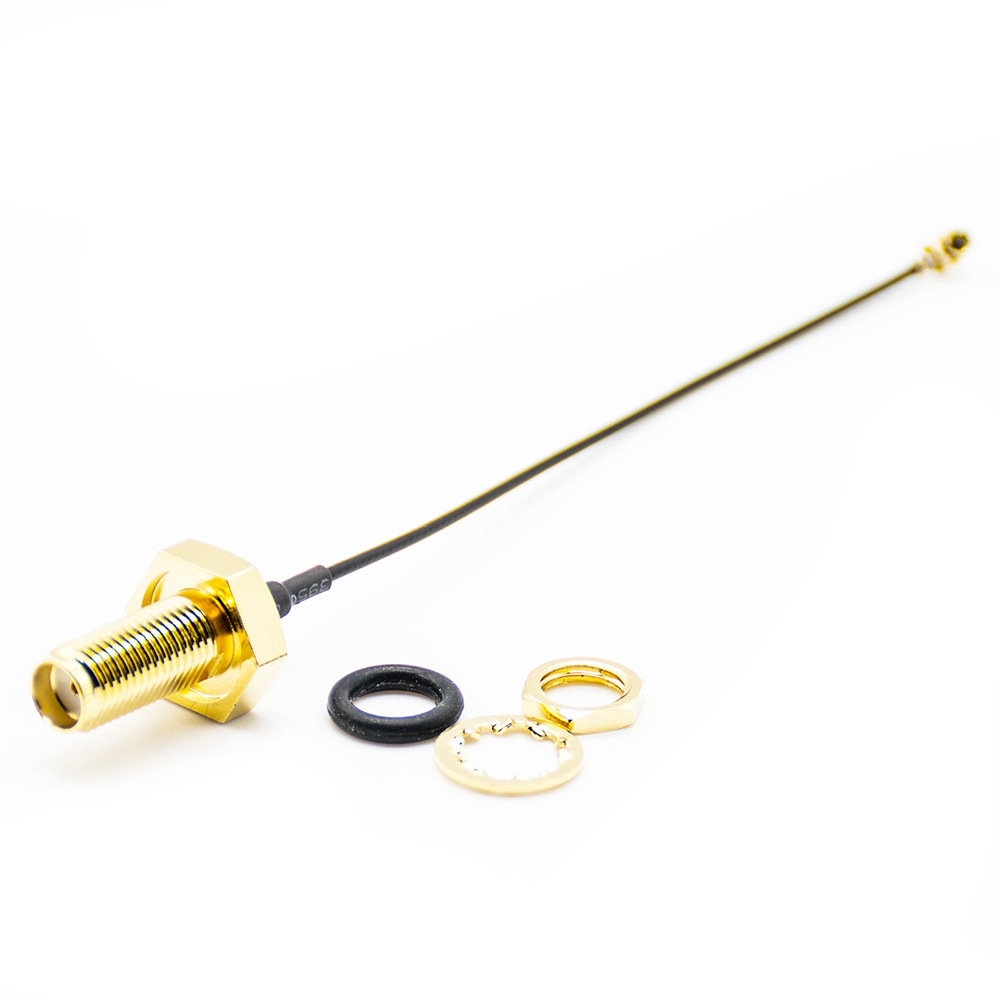 SMA Female Bulkhead to IPEX Female Cable Assembly With 20cm 50Ohm 1.13 Cable