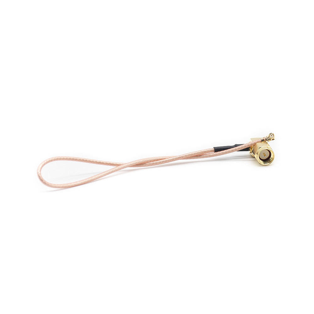 SMA Male Right Angle to IPEX Female Cable Assembly With 50cm 50Ohm RG178 