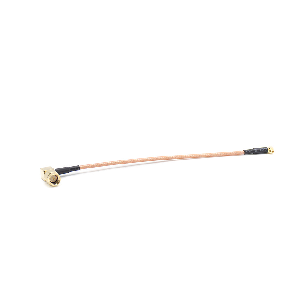 Right Angle SMA Plug to Right Angle MMCX  Plug RF Cable Assemblies 15cm RG316 Cable 50ohm