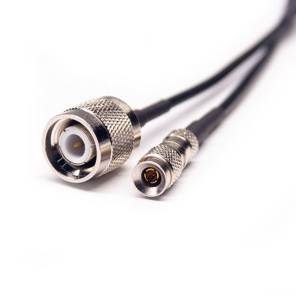 TNC Male to 1.0/2.3 DIN Male RF Cable Assembly With 20cm 50Ohm RG174 Coax
