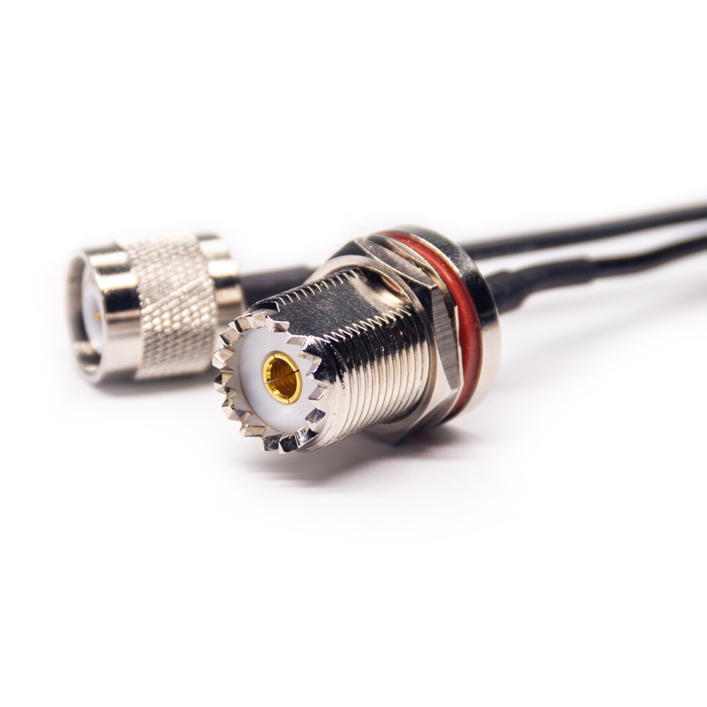 TNC Plug to Waterproof SO239 UHF Jack RF Pigtail Cable 20cm RG174 Cable 50ohm