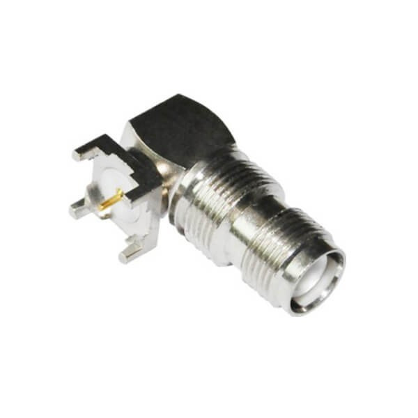 Right Angle TNC Jack Male Pin Solder Panel Mount 50ohm