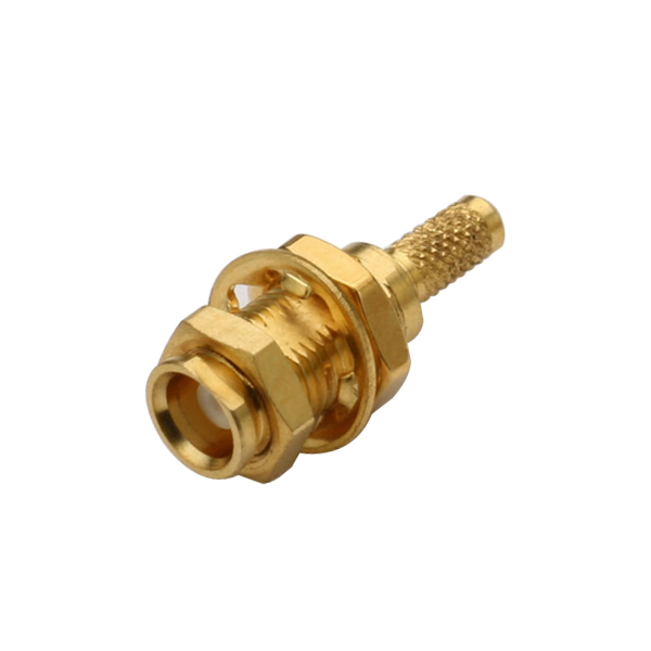 Straight MCX Jack Crimp RG178 Cable Type Bulkhead 50ohm