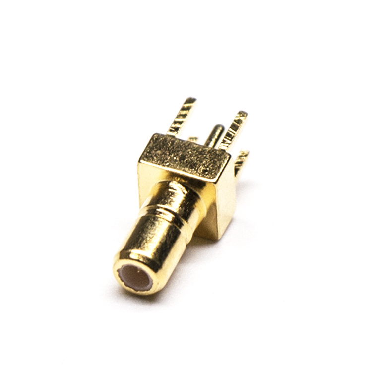 Straight SSMB Jack Solder Panel Mount Through Hole 50ohm