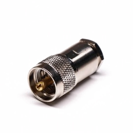 Straight UHF Male Clamp Type  RG58 Cable 50ohm