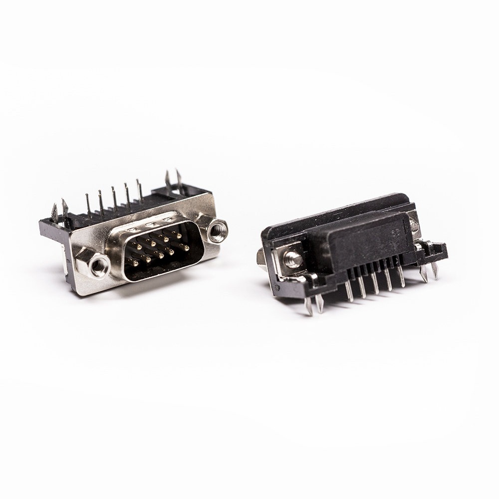 Renhotec D-sub DB9 直角オスコネクタ、PCB マウント用、スルーホール、2.77mm ピッチ、4-40 UNC ネジロック、ボードロック