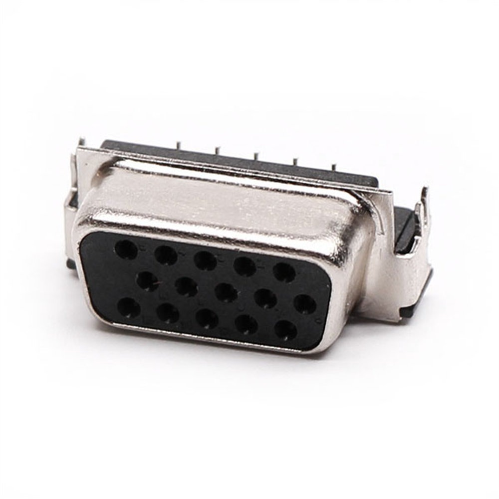 Renhotec D-sub HD15 VGA R/A メスコネクタ、PCB マウント、スルーホール、2.29mm ピッチ