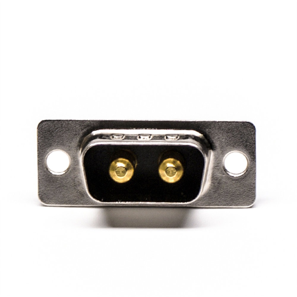 Renhotec 2W2 D-sub 2-Pin موصل ذكر للطاقة للكابل، كوب اللحام، جهات الاتصال الآلية، 20 أمبير