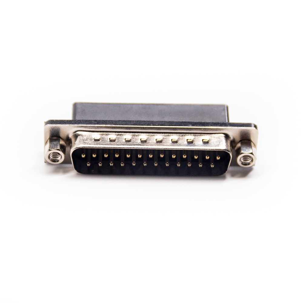 Renhotec DB25 PCB マウント用オス直角コネクタ、スルーホール、2.77mm ピッチ、ネジロック